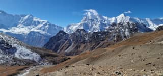 Nepal-Berge CTA Hintergrund